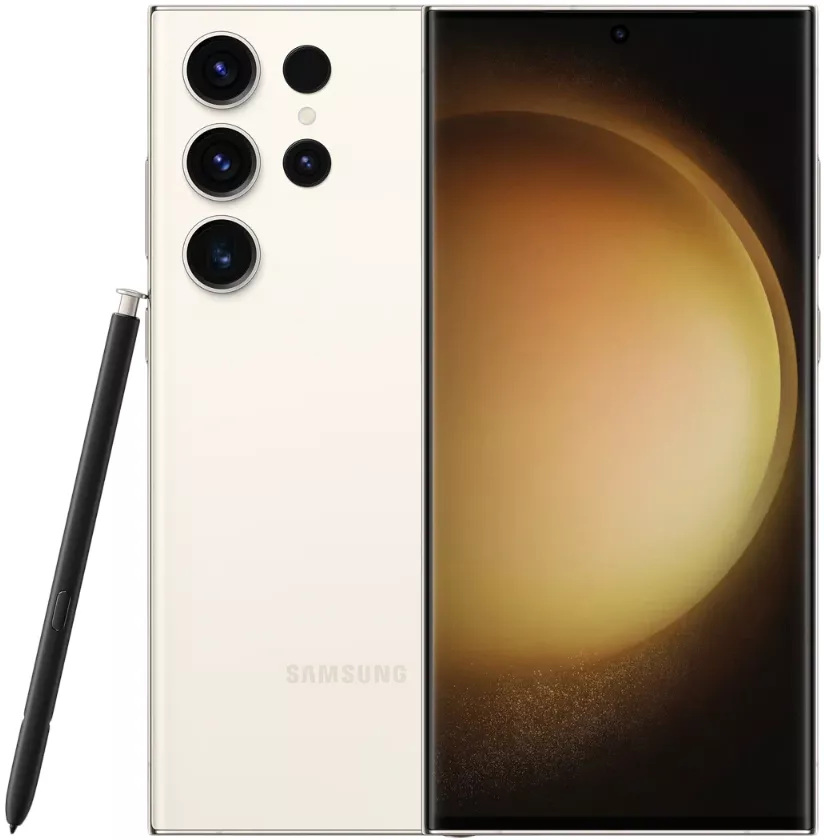Смартфон Samsung Galaxy S23 Ultra, 8/256 ГБ, Dual: nano SIM + eSIM, кремовый